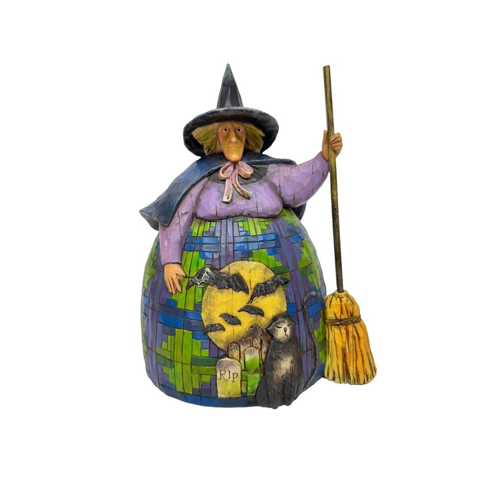 Jim Shore 2004 Halloween Witch Figurine “Let the Magic Begin” 117678T 9" H